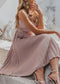 Boho Chic Midi Dress Ruby
